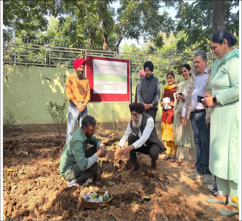 Principal sowing winter vegetables at GNSF