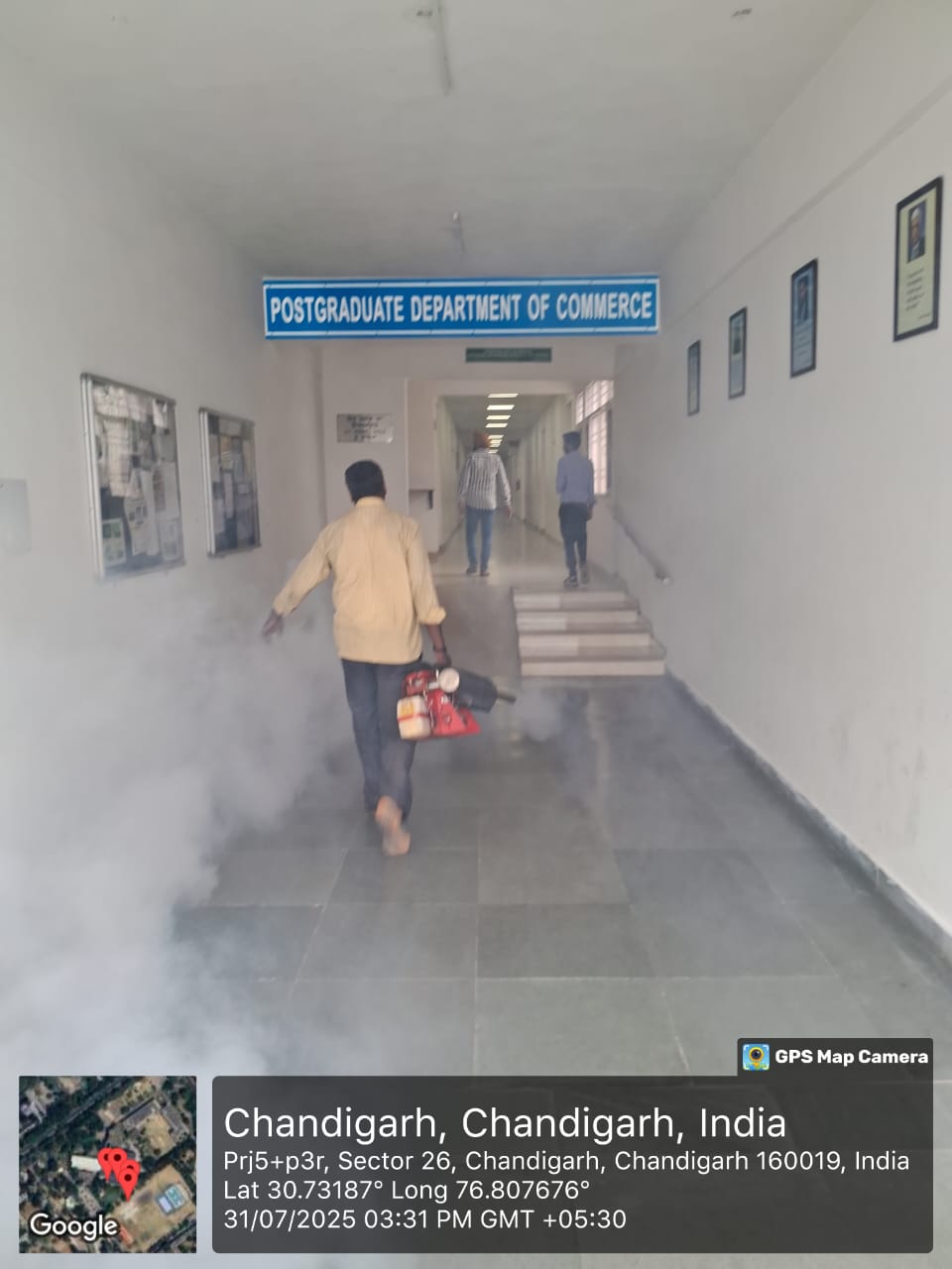 Fogging Operation on 31 July 2025 — campus-wide vector control at SGGS College