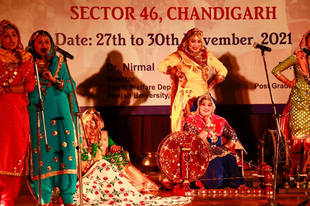 Gidha performance at PU Zonal Festival