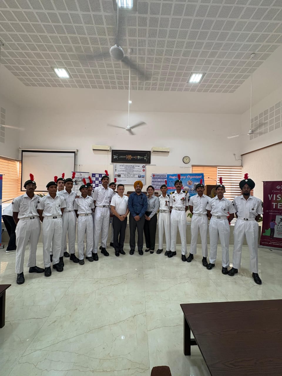 Free Health, Eye and Dental Check-up Camp organised by NSS Unit and NCC Naval Wing