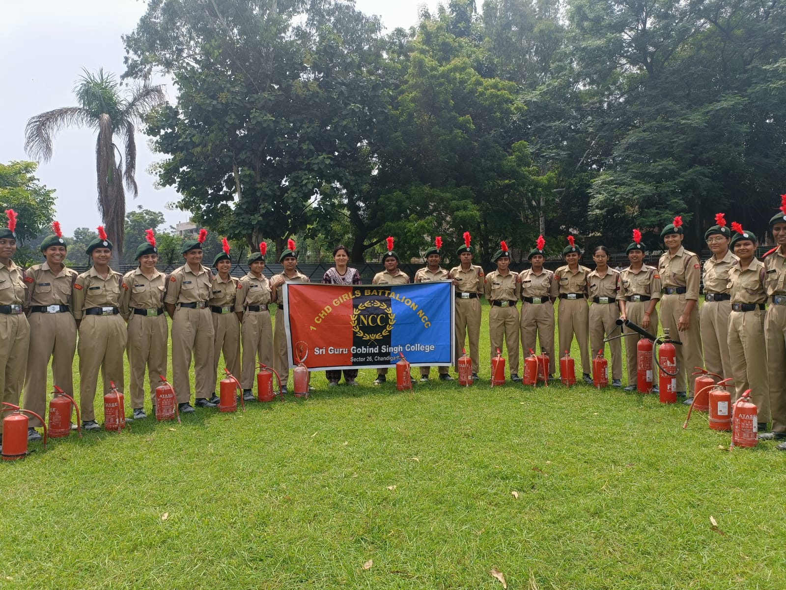 NCC Senior Wing formation outdoors