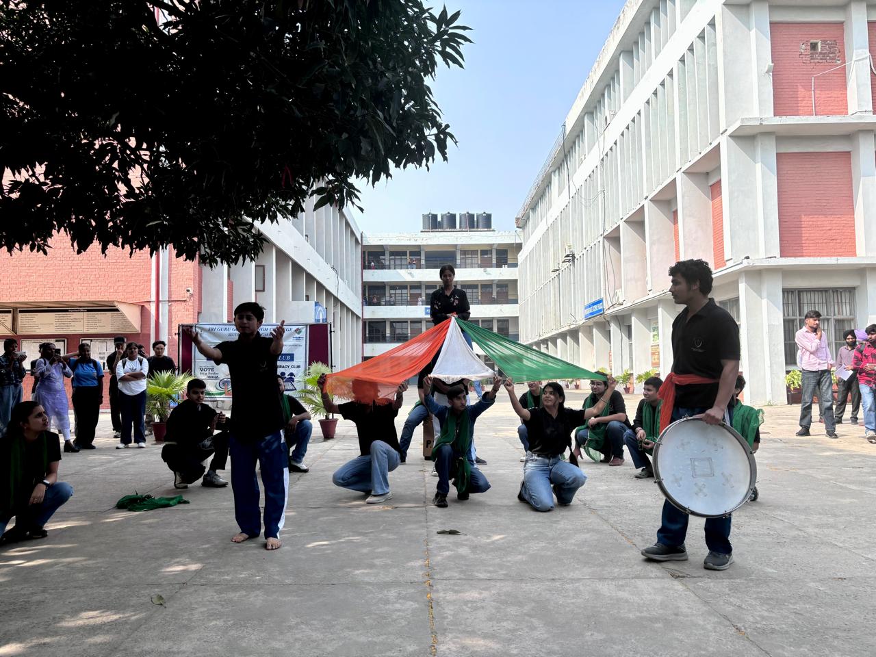 Nukkad Natak Power of Vote performed in the College premises on October 29, 2024