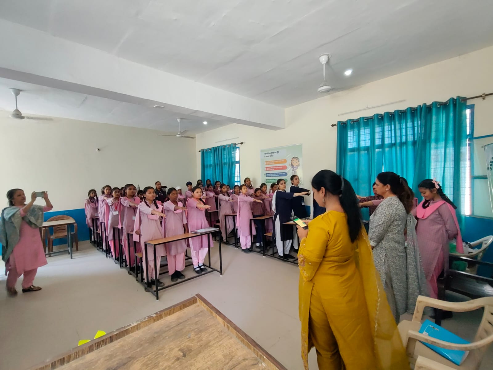 Visit to Government Girls School, Sohana for environment awareness program